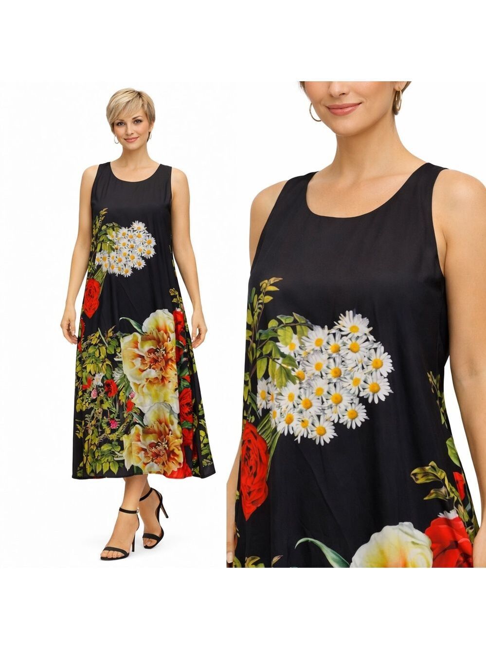 Floral Sheath Dress for Weddings SMALL MEDIUM FIT